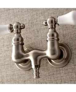 Kingston Brass Aqua Vintage 3-3/8" Wall Mount Tub Faucet, Brushed Nickel -Moen-shop 70e145d50b52701f 1957 w800 h800 b0 p0