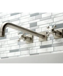 Kingston Brass KS6048BX Wall Mount Tub Faucet, Brushed Nickel -Moen-shop 7321d346013fb6fc 1385 w800 h800 b0 p0