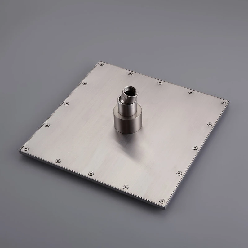 HOMARY LED Brushed Nickel Shower Set 8" Rain Shower & Tub Spout Shower Combo Set, 10" 4 HOMARY LED Brushed Nickel Shower Set 8" Rain Shower & Tub Spout Shower Combo Set, 10" - Image 4