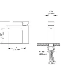 Blossom Kitchen & Bath Supply Blossom Brass Square Single Handle Bathroom Vanity Sink Faucet, Brushed Nickel -Moen-shop 75a1fe1d0e470678 4451 w800 h800 b1 p0