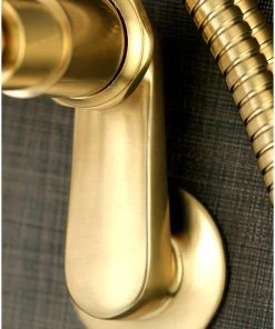 Kingston Brass Aqua Vintage 7" Adjustable Wall Mount Tub Faucet, Brushed Brass 7 Kingston Brass Aqua Vintage 7" Adjustable Wall Mount Tub Faucet, Brushed Brass -Moen-shop 776197330c66efab 1972 w800 h800 b0 p0