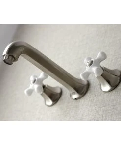 Kingston Brass KS4028PX 2-Handle Wall Mount Tub Faucet, Brushed Nickel -Moen-shop 79414b74013fb5cc 0528 w800 h800 b0 p0