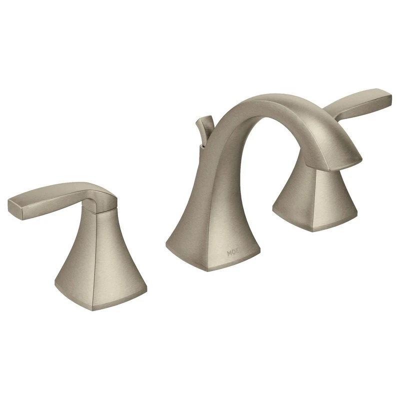 Moen Voss 2-Handle High Arc Bathroom Faucet, Brushed Nickel 1 Moen Voss 2-Handle High Arc Bathroom Faucet, Brushed Nickel