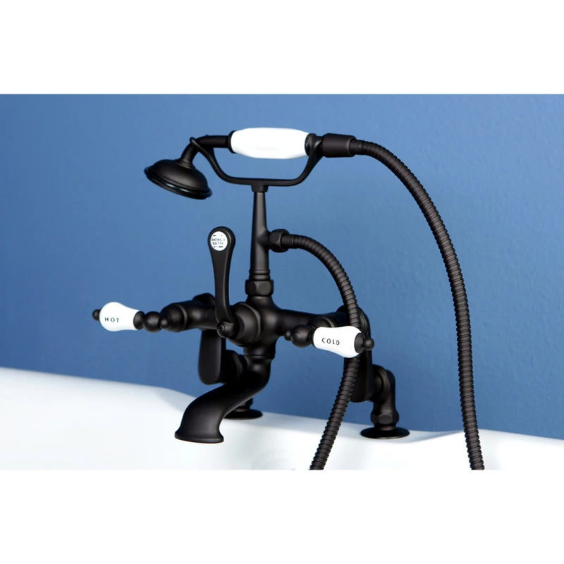 Kingston Brass Adjustable Center Deck Mount Tub Faucet, Oil Rubbed Bronze 3 Kingston Brass Adjustable Center Deck Mount Tub Faucet, Oil Rubbed Bronze - Image 3