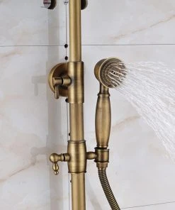 Miron Demid LLC Bronze Rainfall Shower Mixer Faucet Wall Mounted System With Handshower, B-01 9 Miron Demid LLC Bronze Rainfall Shower Mixer Faucet Wall Mounted System With Handshower, B-01 -Moen-shop 7aa148b401e1f0d0 7310 w800 h800 b0 p0