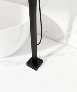 Jims Maison Freestanding Tub Shower Claw Foot Faucet With Handheld Spout, Matte Black -Moen-shop 7c3133fe02f070e8 5055 w800 h800 b0 p0