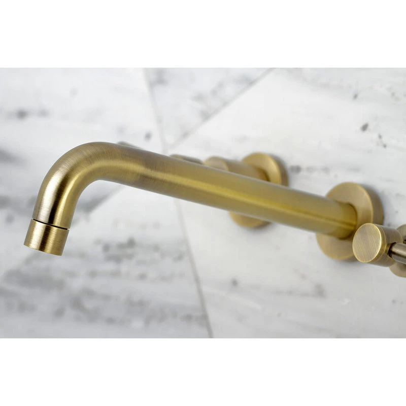 Kingston Brass KS802.DL Concord Wall Mounted Roman Tub Filler - Antique Brass 3 Kingston Brass KS802.DL Concord Wall Mounted Roman Tub Filler - Antique Brass - Image 3