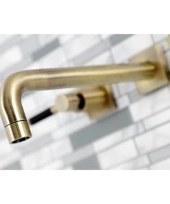 Kingston Brass KS6023DKL Wall Mount Tub Faucet, Antique Brass -Moen-shop 7d91dbbf013fb853 0639 w800 h800 b0 p0
