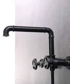 HOMARY Ruth Industrial Pipe Wall Mounted Bathtub Filler Faucet, Hand Shower 16 HOMARY Ruth Industrial Pipe Wall Mounted Bathtub Filler Faucet, Hand Shower -Moen-shop 7da1cf3502173b51 8835 w800 h800 b0 p0