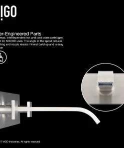 VIGO Titus Dual Lever Wall Mount Bathroom Faucet, Brushed Nickel -Moen-shop 7db1a6730e96ec28 4076 w800 h800 b0 p0