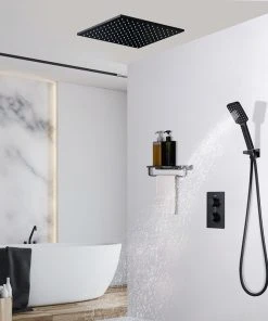 HOMARY 2-Function Thermostatic Shower System With Square Rain Shower And Hand Shower, 1 -Moen-shop 7e2163f40f97ddde 7974 w800 h800 b0 p0