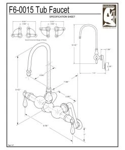 Water Creation Vintage Classic Wall Mount Tub Faucet, Brushed Nickel Finish With Protective Coa -Moen-shop 80a1430a07324589 9887 w800 h800 b1 p0
