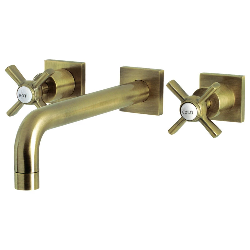 Kingston Brass KS6023ZX Wall Mount Tub Faucet, Antique Brass 1 Kingston Brass KS6023ZX Wall Mount Tub Faucet, Antique Brass