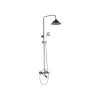 Fontana Showers Forli Brushed Nickel Rainfall Shower Set With Hand Sprayer