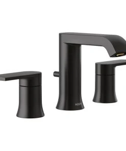 Moen T6708 Genta LX 1.2 GPM Widespread Bathroom Faucet - Matte Black