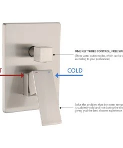 Maxwell Bathroom & Kitchen Inc 10" Wall Mounted Rainfall Shower System With Tub Spout, Brushed Nickel -Moen-shop 8551a52d02510575 6030 w800 h800 b1 p0