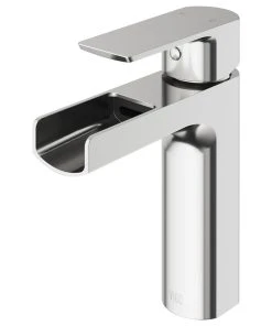 VIGO Ileana Single Hole Bathroom Faucet, Brushed Nickel