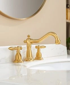 Vinnova Corella Widespread Bathroom Basin Sink Faucet, Brushed Gold -Moen-shop 85b1fc7c027a47e9 2079 w800 h800 b0 p0