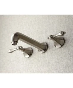 Kingston Brass KS4028AL 2-Handle Wall Mount Tub Faucet, Brushed Nickel -Moen-shop 85c12a67013fb7f4 0472 w800 h800 b0 p0