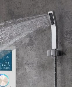 Fontana Showers Fontana Flavia Digital Color Changing LED Rainfall Shower Set, 12" -Moen-shop 85e1fd380e746ab6 0839 w800 h800 b0 p0