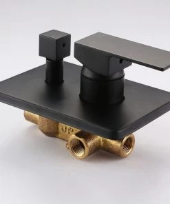 HOMARY Wall Mount 10" Rainshower Hand Shower And Tub Spout Shower System, Matte Black -Moen-shop 86c1944f0051d33f 8555 w800 h800 b0 p0