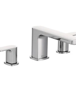 Moen Rizon 2-Handle Low Arc Roman Tub Faucet, Chrome