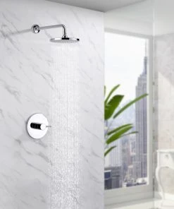 Luxier SS-B01-T Rainfall Shower Faucet Set, Chrome -Moen-shop 8811d29f01f9c82f 0031 w800 h800 b0 p0