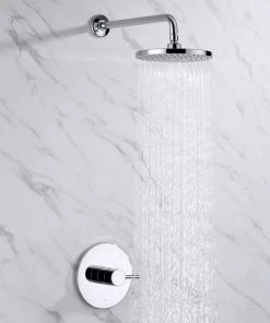 Luxier SS-B01-T Rainfall Shower Faucet Set, Chrome -Moen-shop 8901597101f9c82c 0031 w800 h800 b0 p0