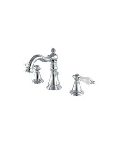 Kingston Brass Fauceture Widespread Bathroom Faucet With Retail Pop-Up, Polished Chrome