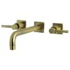 Kingston Brass KS6023DL Wall Mount Tub Faucet, Antique Brass