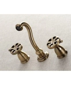 Kingston Brass KS3023RX Two-Handle Wall Mount Tub Faucet, Antique Brass -Moen-shop 8af17c3b013fb647 0392 w800 h800 b0 p0