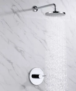 Luxier SS-B01-T Rainfall Shower Faucet Set, Chrome -Moen-shop 8b91ba6501f9c834 0031 w800 h800 b0 p0