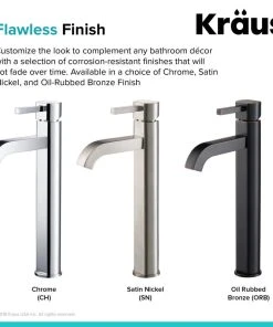 Kraus USA, Inc. Ramus Single Handle 1-Hole Vessel Bathroom Faucet, Chrome 21 Kraus USA, Inc. Ramus Single Handle 1-Hole Vessel Bathroom Faucet, Chrome -Moen-shop 8ba117a000e5e6f2 3156 w800 h800 b0 p0