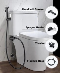 Wellfor Group LLC Wellfor Handheld Bidet Sprayer Attachment For Toilet, Matte Black 11 Wellfor Group LLC Wellfor Handheld Bidet Sprayer Attachment For Toilet, Matte Black -Moen-shop 8be1801401d408e8 2053 w800 h800 b0 p0