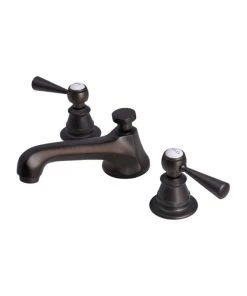 Water Creation Lever Handles-American Widespread Lavatory Faucet, Oil Rubbed Bronze Finish With