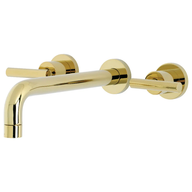 Kingston Brass KS8022CML Two-Handle Wall Mount Tub Faucet, Polished Brass 1 Kingston Brass KS8022CML Two-Handle Wall Mount Tub Faucet, Polished Brass