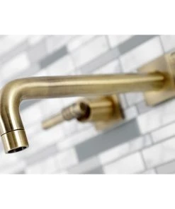 Kingston Brass KS6023ML Wall Mount Tub Faucet, Antique Brass -Moen-shop 8c91fb39013fb727 0641 w800 h800 b0 p0