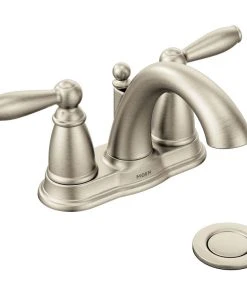 Moen Brantford Brushed Nickel Two-Handle Bathroom Faucet 6610BN