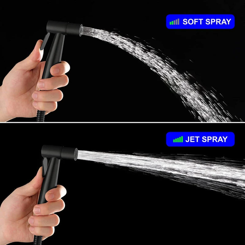 Maxwell Bathroom & Kitchen Inc Handheld Bidet Sprayer For Toilet Kit Black (T Valve Not Included) 2 Maxwell Bathroom & Kitchen Inc Handheld Bidet Sprayer For Toilet Kit Black (T Valve Not Included) - Image 2