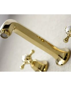 Kingston Brass KS4022BX 2-Handle Wall Mount Tub Faucet, Polished Brass -Moen-shop 8fd1beec013fb6e9 0472 w800 h800 b0 p0