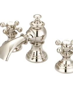 Water Creation Modern Classic Widespread Lavatory Faucet With Pop-Up Drain