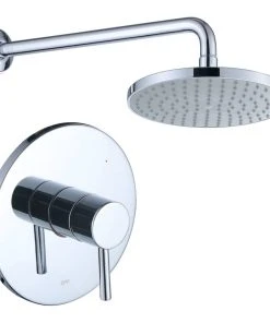 Luxier SS-B01-T Rainfall Shower Faucet Set, Chrome