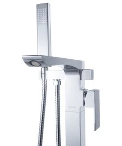 Jims Maison Single Handle Floor Mounted Freestanding Tub Filler, Chrome 18 Jims Maison Single Handle Floor Mounted Freestanding Tub Filler, Chrome -Moen-shop 92d1951501e83c06 5849 w800 h800 b1 p0