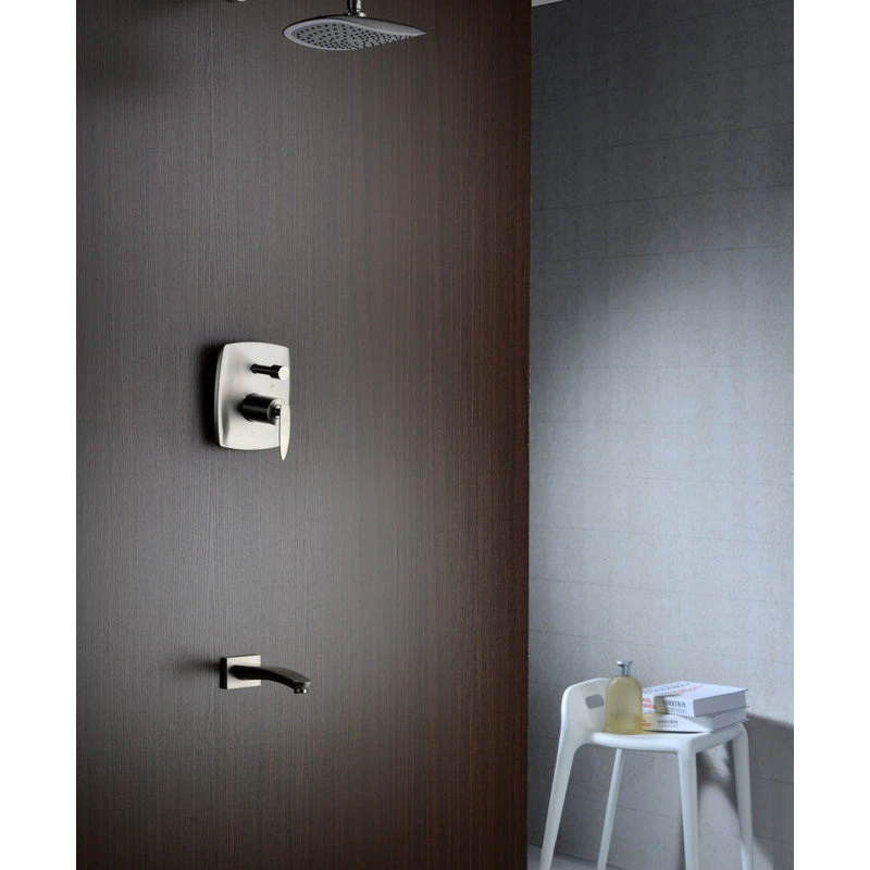 ANZZI Tempo Series 1-Handle 1-Spray Tub And Shower Faucet, Brushed Nickel 2 ANZZI Tempo Series 1-Handle 1-Spray Tub And Shower Faucet, Brushed Nickel - Image 2