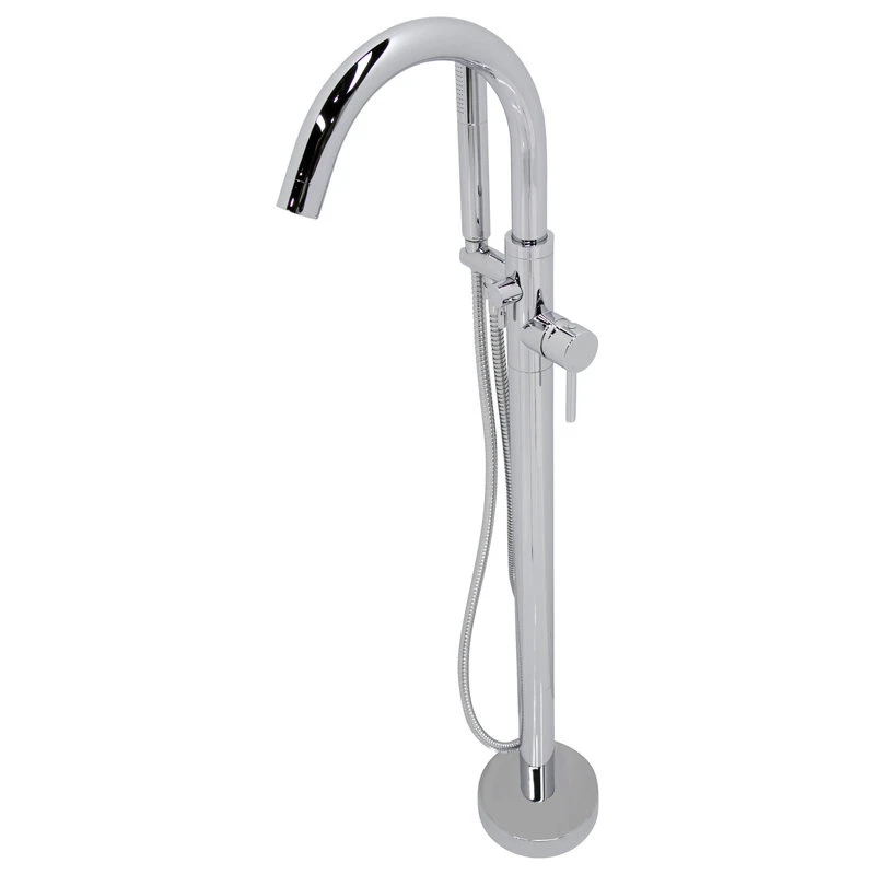 ANZZI Kros Series 2-Handle Freestanding Faucet With Hand Shower, Polished Chrome 1 ANZZI Kros Series 2-Handle Freestanding Faucet With Hand Shower, Polished Chrome