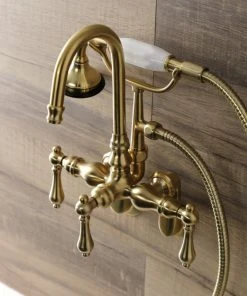 Kingston Brass AE301T7 Wall Mount Clawfoot Tub Faucets, Brushed Brass 5 Kingston Brass AE301T7 Wall Mount Clawfoot Tub Faucets, Brushed Brass -Moen-shop 97e1560d013fb668 1971 w800 h800 b0 p0