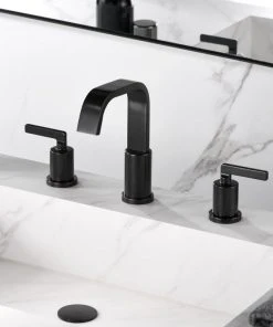 Luxier WSP04-T 2-Handle Widespread Bathroom Faucet With Drain, Oil Rubbed Bronze -Moen-shop 97f1609f01660904 4877 w800 h800 b0 p0