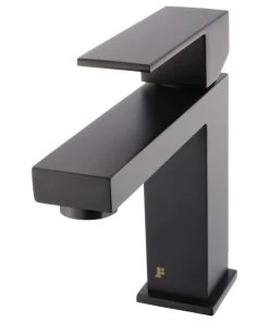 Fine Fixtures Square Single Hole Bathroom Faucet, Black -Moen-shop 98d1264f0ecec55d 0058 w800 h800 b1 p0