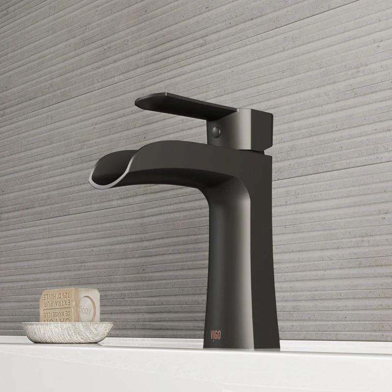 VIGO Paloma Single Hole Bathroom Sink Faucet, Matte Black 3 VIGO Paloma Single Hole Bathroom Sink Faucet, Matte Black - Image 3