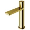 VIGO Halsey Single Hole Bathroom Faucet, Matte Gold